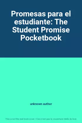 Couverture du produit · Promesas para el estudiante: The Student Promise Pocketbook