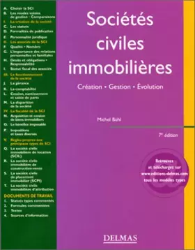 Couverture du produit · Sociétés civiles immobilières