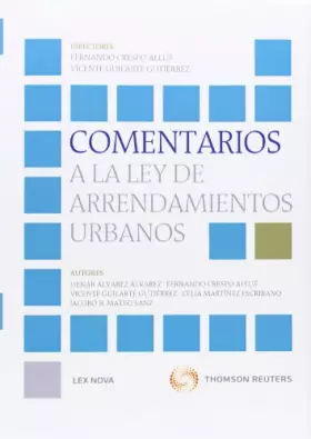 Couverture du produit · Comentarios a la Ley De Arrendamientos Urbanos (Papel + e-book)