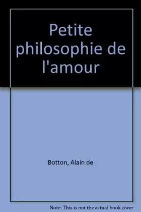 Couverture du produit · Petite philosophie de l'amour