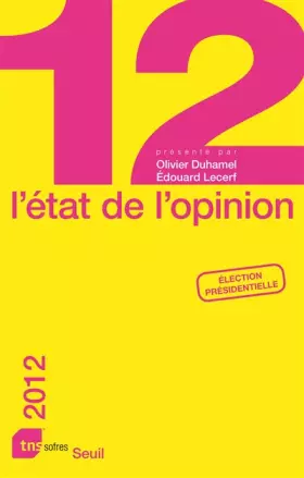 Couverture du produit · L'état de l'opinion édition 2012