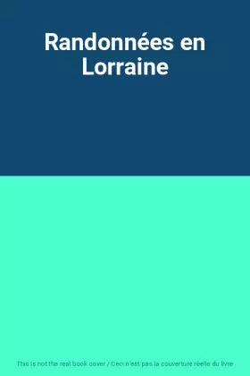 Couverture du produit · Randonnées en Lorraine