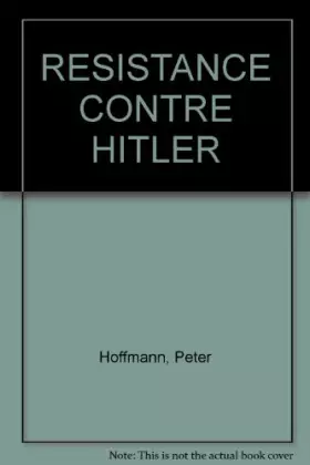 Couverture du produit · RESISTANCE CONTRE HITLER