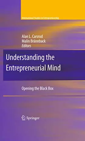 Couverture du produit · Understanding the Entrepreneurial Mind: Opening the Black Box