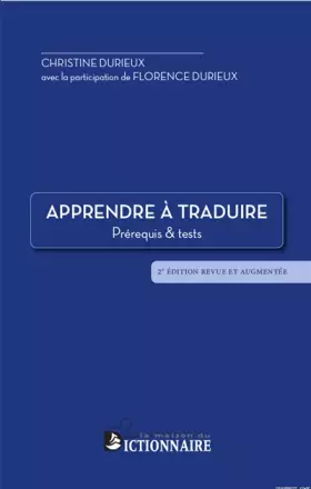 Couverture du produit · Apprendre à traduire - prérequis & tests | spécial traduction & FLE