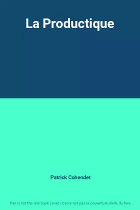 Couverture du produit · La Productique