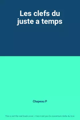 Couverture du produit · Les clefs du juste a temps
