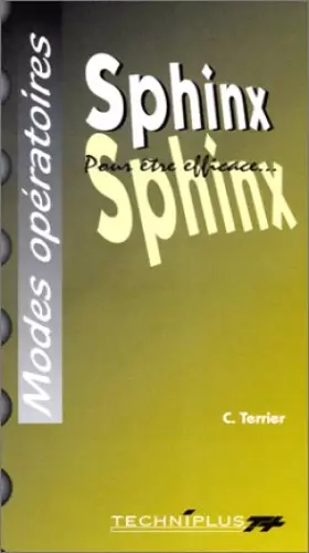 Couverture du produit · Le mode opératoire de Sphinx