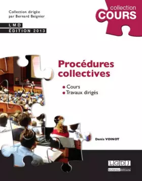 Couverture du produit · Procédures collectives. Cours, travaux dirigés
