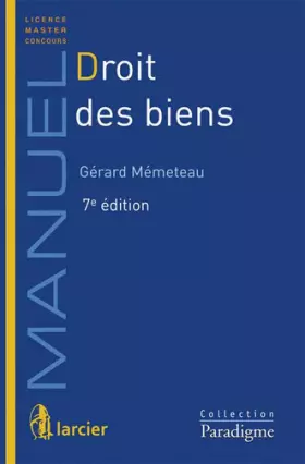 Couverture du produit · Droit des biens