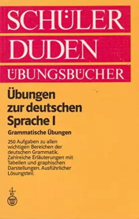 Couverture du produit · Duden Ubungsbucher: Ubungen Zur Deutschen Sprache 1 (BD 5): Ubungen Zur Deutschen Sprache 1
