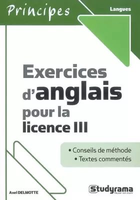 Couverture du produit · Exercices d'Anglais pour la Licence III