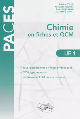 Couverture du produit · Chimie en Fiches et QCM UE1