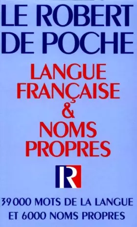 Couverture du produit · Le Robert de poche. Langue française et noms propres