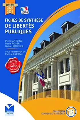 Couverture du produit · Fiches de synthèse de libertés publiques