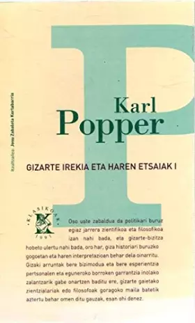 Couverture du produit · Gizarte Irekia Eta Haren Etsaiak I