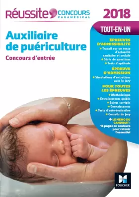 Couverture du produit · Réussite Concours Auxiliaire de puériculture - Concours d'entrée 2018 N°16