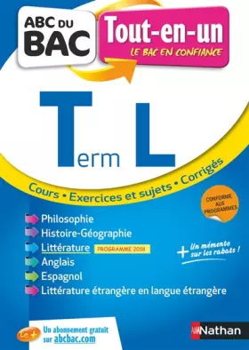 Couverture du produit · Tout en un ABC du BAC - Terminale L