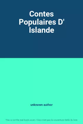 Couverture du produit · Contes Populaires D' Islande