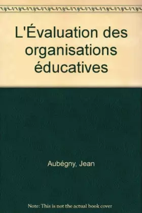 Couverture du produit · L'évaluation des organisations éducatives