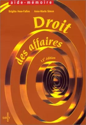 Couverture du produit · DROIT DES AFFAIRES. 12ème édition