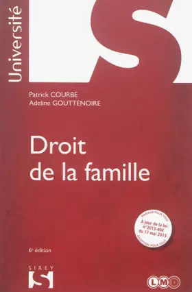 Couverture du produit · Droit de la famille - 6e éd.: Université