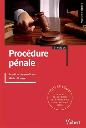 Couverture du produit · Procédure pénale