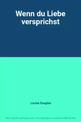 Couverture du produit · Wenn du Liebe versprichst