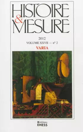 Couverture du produit · HISTOIRE ET MESURE 27/2