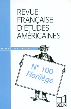 Couverture du produit · RFEA N°100 (2004-2): Florilège