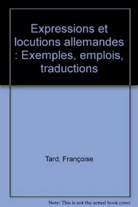 Couverture du produit · TARD/EXPR.LOCUT.ALLEMAND    (Ancienne Edition)