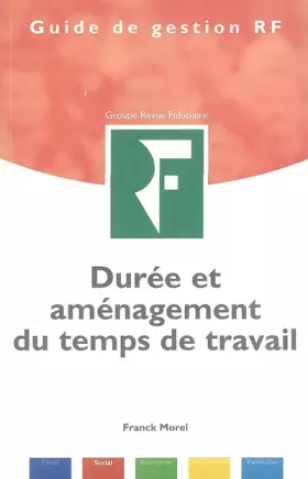 Couverture du produit · Durée et aménagement du temps de travail