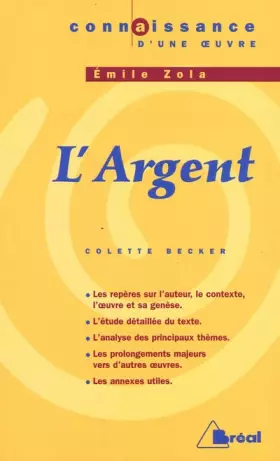 Couverture du produit · L'Argent d'Emile Zola