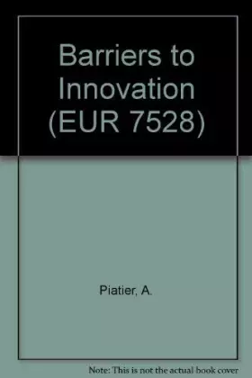 Couverture du produit · Barriers to Innovation
