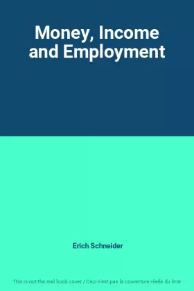 Couverture du produit · Money, Income and Employment