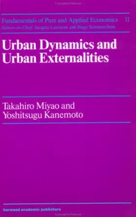 Couverture du produit · Urban Dynamics and Urban Externalities