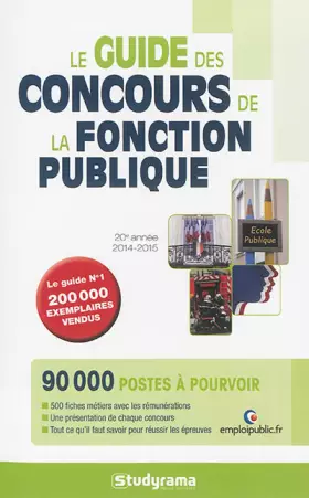 Couverture du produit · Le guide des concours de la fonction publique