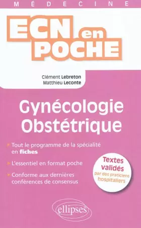 Couverture du produit · Gynécologie Obstetrique