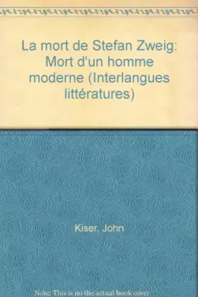 Couverture du produit · La mort de stefan zweig
