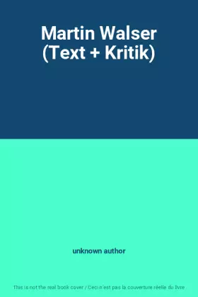 Couverture du produit · Martin Walser (Text + Kritik)