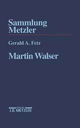 Couverture du produit · Martin Walser (Sammlung Metzler)
