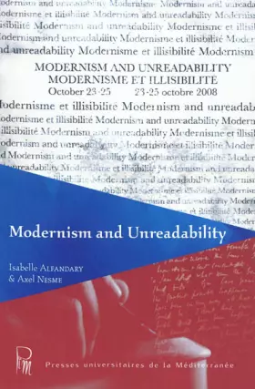 Couverture du produit · Modernism and Unreadability