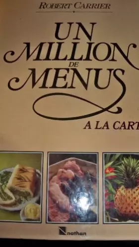Couverture du produit · Un million de menus a la carte