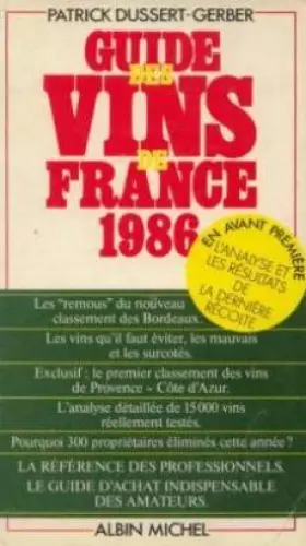 Couverture du produit · Guide des vins de France
