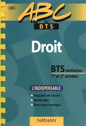 Couverture du produit · Droit, BTS tertiaires 1e et 2e années