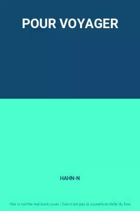 Couverture du produit · POUR VOYAGER