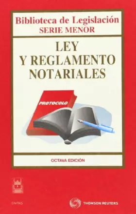 Couverture du produit · Ley y Reglamento Notariales