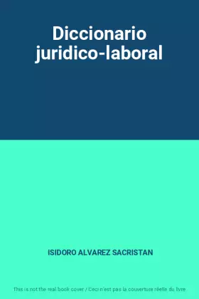 Couverture du produit · Diccionario juridico-laboral