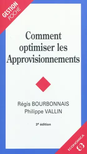 Couverture du produit · Comment optimiser les Approvisionnements