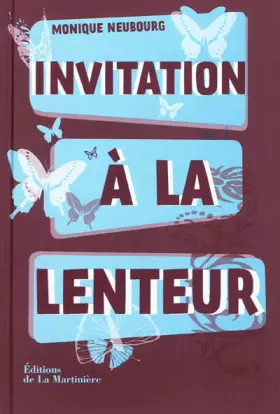 Couverture du produit · Invitation à la lenteur
